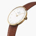 IN32GOVEBRXX IN40GOVEBRXX &Infinity gold watches for women with brown vegan strap