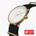 PH36GONYBLXX PH40GONYBLXX &Philosopher men's watch with white face in gold with black nylon strap