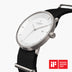 PH36SINYBLXX PH40SINYBLXX &Philosopher men's watch with white face in silver with black nylon strap