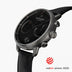 PI42GMVEBLBL &Pioneer black on black men's watch in gunmetal with black vegan strap