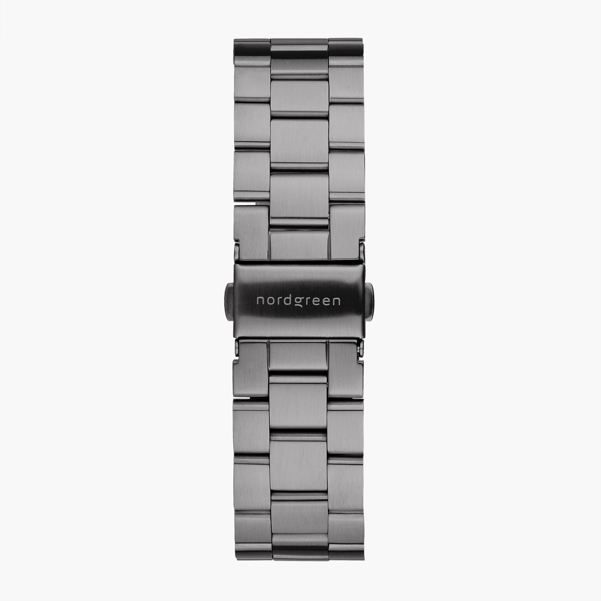 ST18POGM3LGU &3-link 18mm watch band in gunmetal