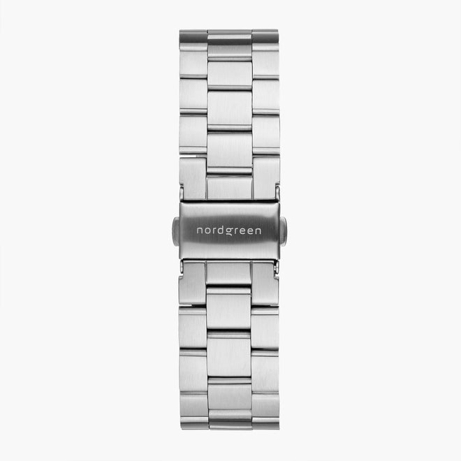 ST18POSI3LSI &3-link 18mm silver watch band