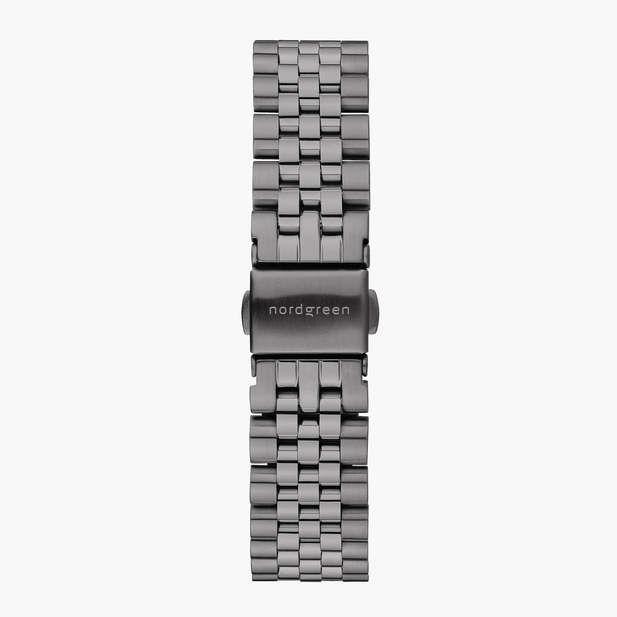 ST18POGM5LGU &5-link 18mm watch band in gunmetal