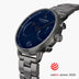 PI42GM3LGUNA &Men's blue dial watches in gunmetal with 3-link straps