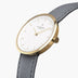 IN32GOLEGRXX &Infinity gold watches for women with grey leather strap