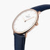 NR36RGLENAXX NR40RGLENAXX &Native rose gold watch with blue leather straps