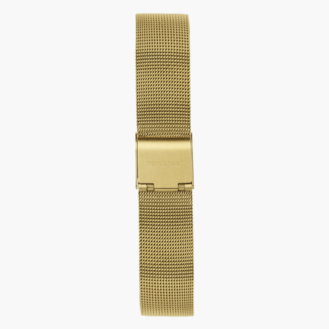 ST18POGOMEGO &18mm mesh gold watch band