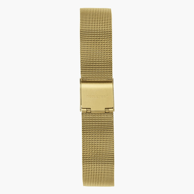 ST20POGOMEGO &20mm mesh gold watch band
