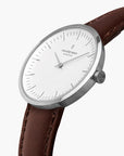 Infinity - BUNDLE White Dial Silver | Brown / Black / Mesh Straps