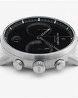 Pioneer - BUNDLE Black Dial Silver | Brown Leather / Black Leather / Silver Mesh Straps