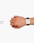 Pioneer - BUNDLE Black Dial Silver | Brown Leather / Black Leather / Silver Mesh Straps