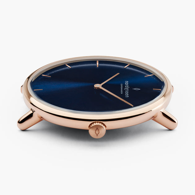 Native | Navy Dial - Navy Blue Leather