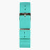 Turquoise Nylon Watch Strap - Silver - 36mm